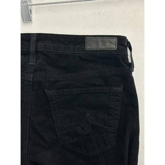 AG Adriano Goldschmied Womens The Legging Ankle Super Skinny Black Corduroy 24R - Picture 11 of 13